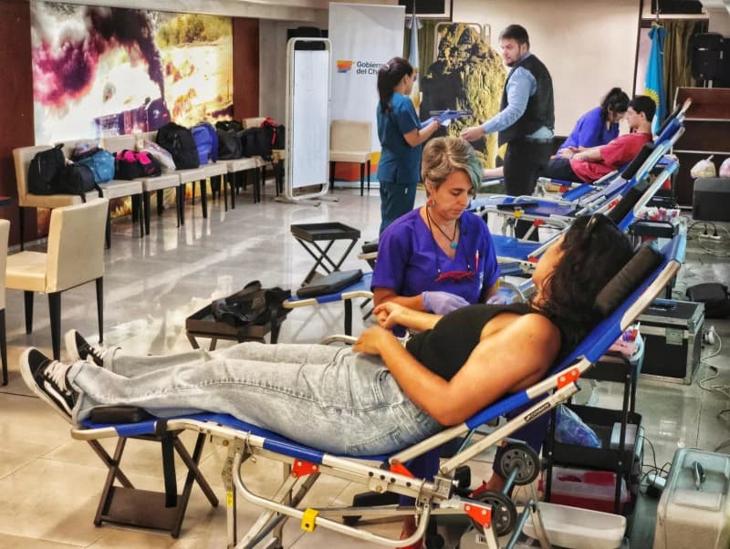 La Casa del Chubut y el Hospital Garrahan realizaron una exitosa campaña de donación de sangre en Buenos Aires