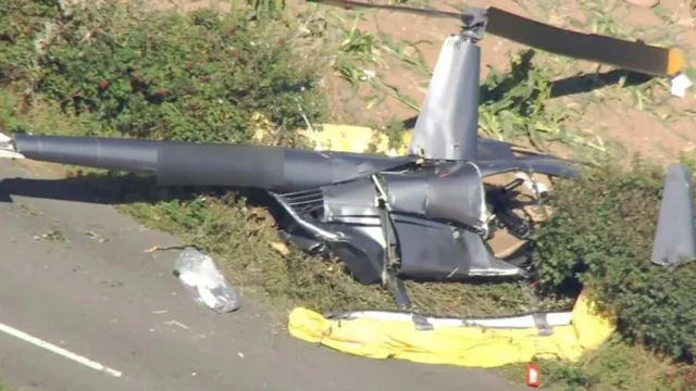 Caída de un helicóptero en Reino Unido