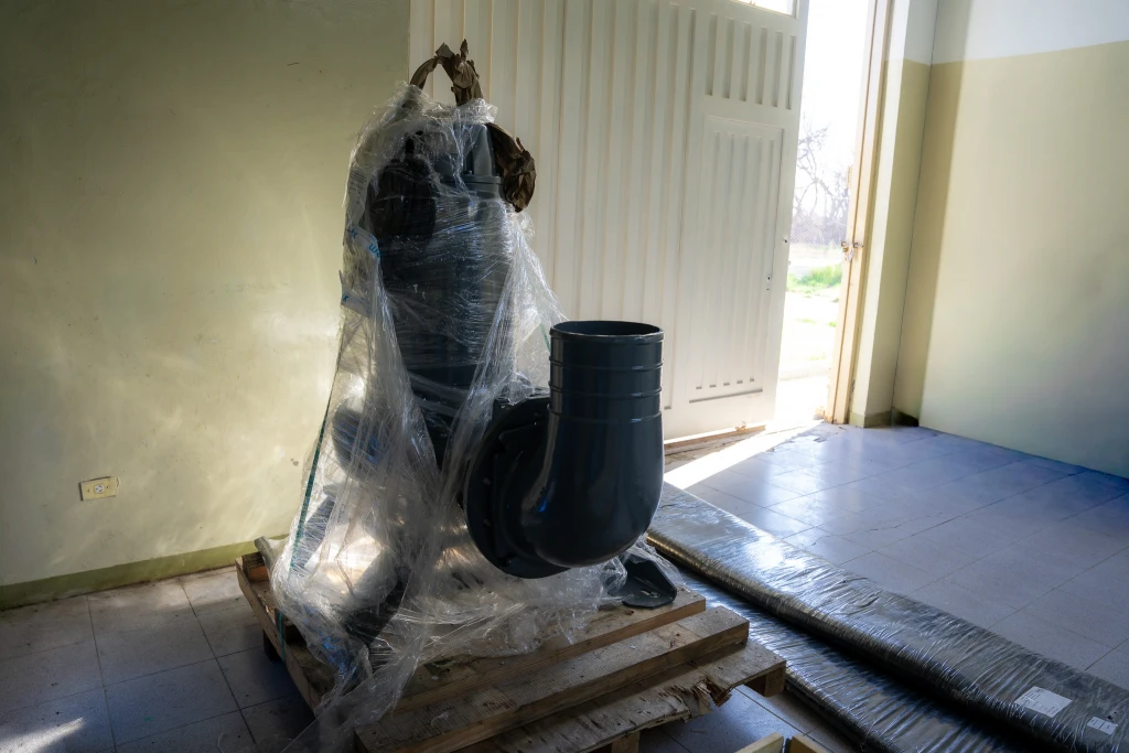 La Cooperativa de Rawson renovó la bomba de captación de agua cruda