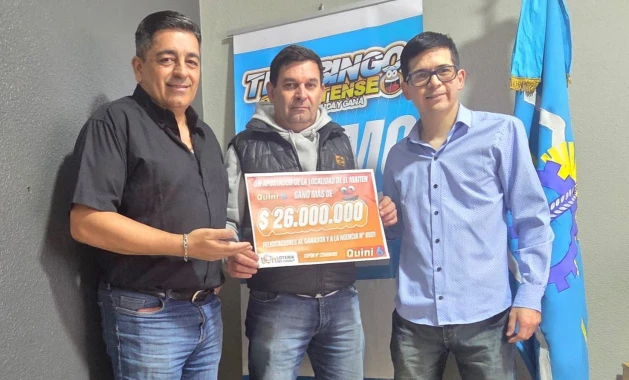 Lotería del Chubut entregó un premió de 26 millones de pesos a trabajador de “La Trochita”