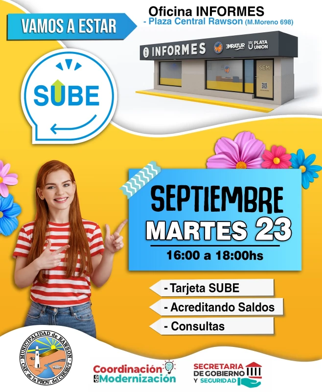 Nueva jornada de atención en Rawson de los agentes SUBE