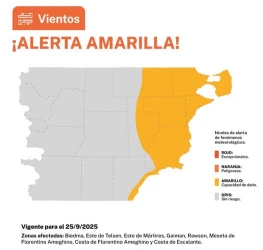 Alerta por Fuertes vientos: Se esperan Ráfagas de Hasta 90 KM/H