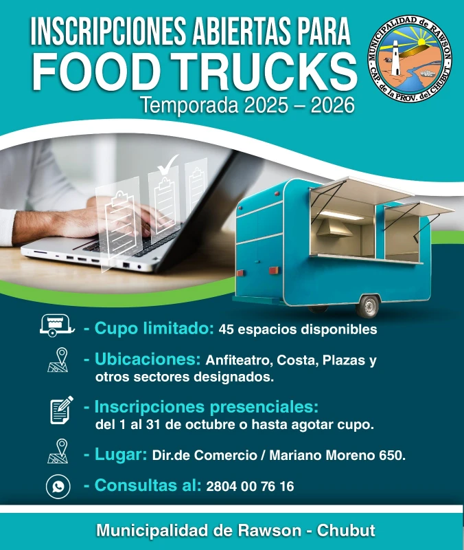 Temporada de Verano: Se abren las inscripción para los Food Trucks