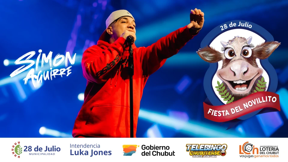 Simón Aguirre será el artista principal de la 2° edición de la Fiesta del Novillito