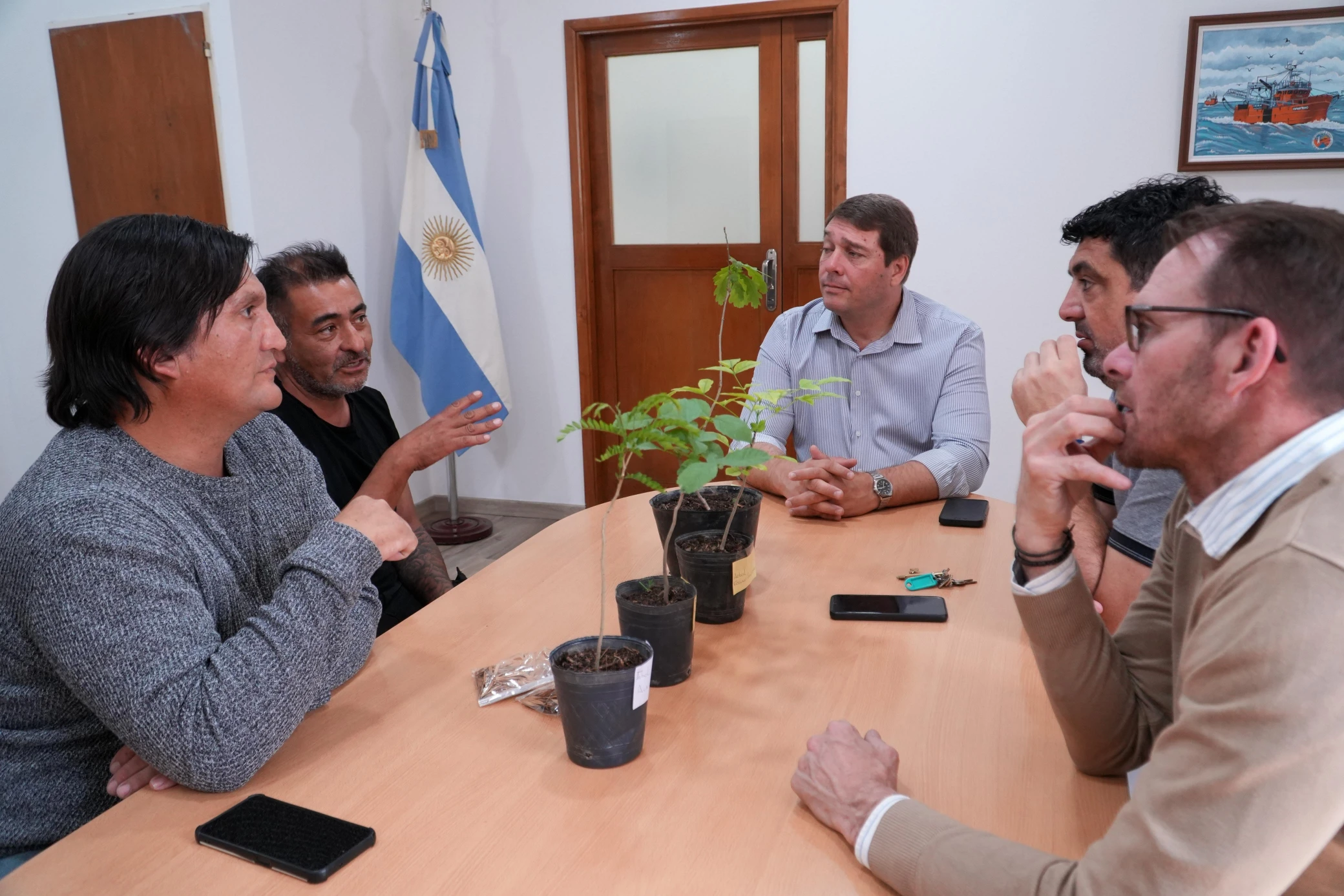 Agricultores de Rawson presentaron un proyecto de forestación