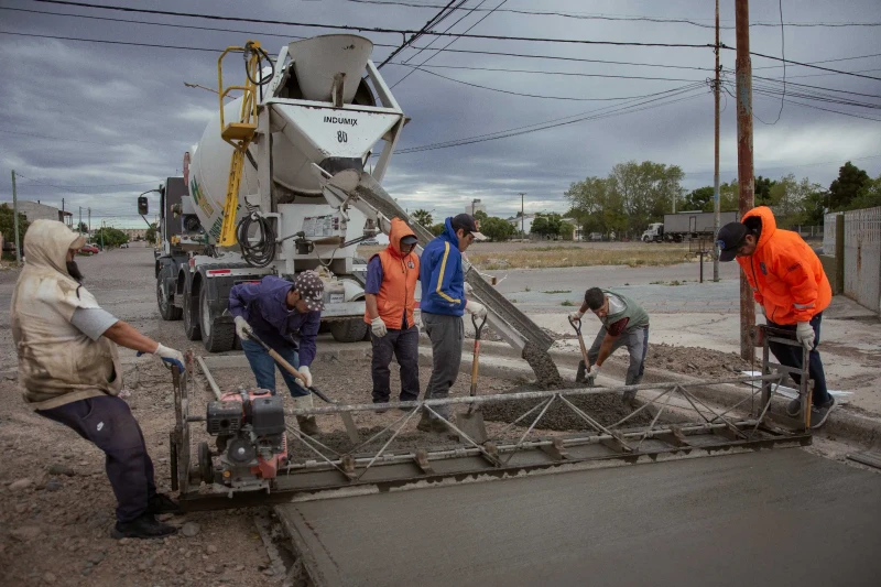 Reparaciones de la calzada en Playa Unión