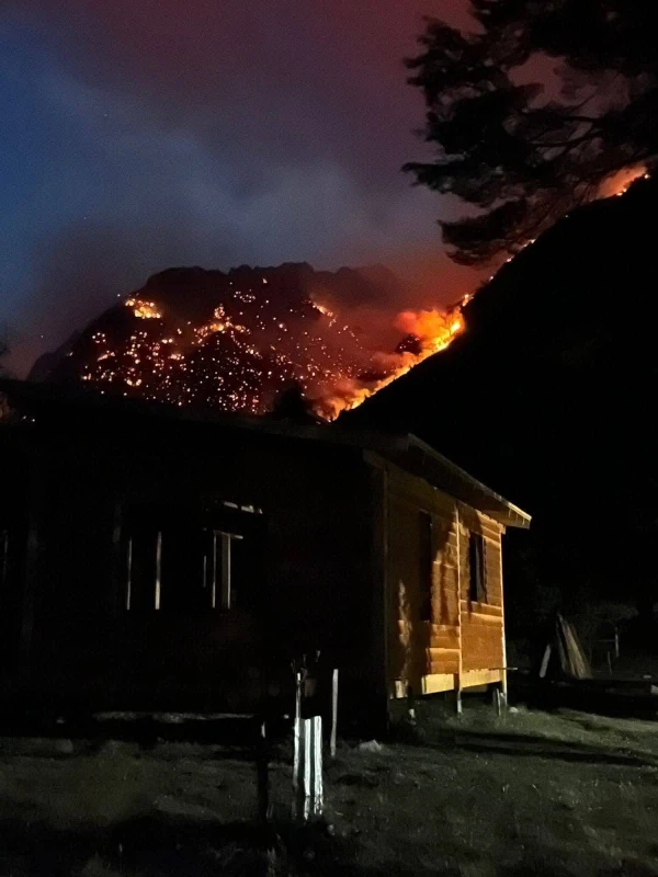 Se incendia la Cordillera chubutense