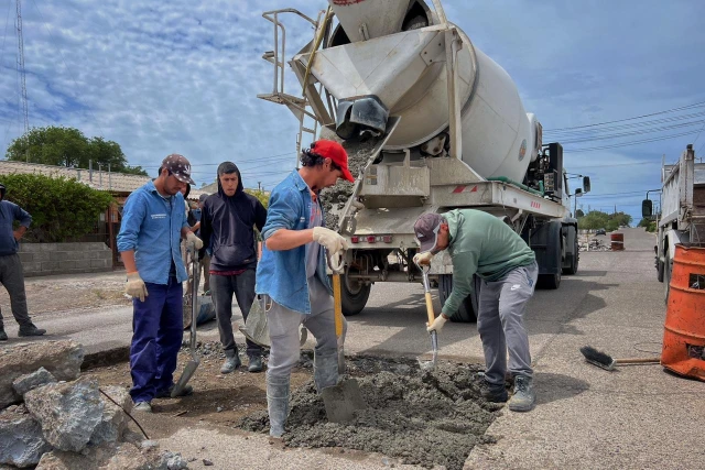Se realizaron trabajos de hormigonado en el barrio San Pablo