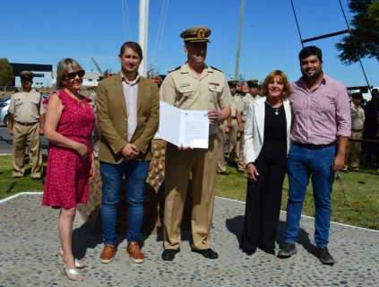 Concejales acompañaron el acto por el 150° aniversario de la Prefectura Rawson 