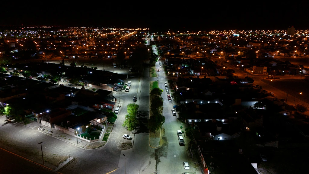 Renovaron las luminarias en la Avenida Vucetich