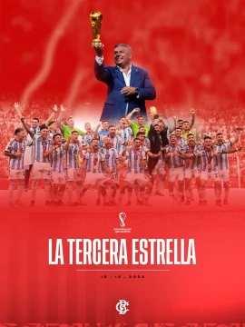 Insólito: Barracas Central puso a Tapia por encima de los jugadores en su recuerdo del Mundial