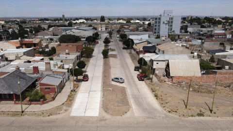 El Municipio de Rawson finalizó la pavimentación de la Calle Güiraldes