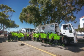 Personal de Ambiente de Rawson con nueva indumentaria