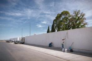 Rawson realiza trabjos de reacondicionamientos en el Cementerio