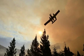 Brigadistas de Chubut y de otros puntos del país combaten los incendios forestales en la Cordillera