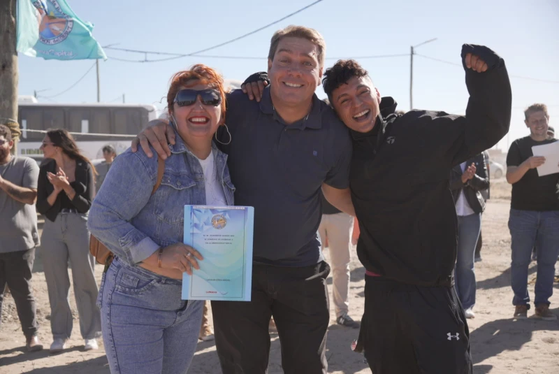 "Hoy su hogar empieza a hacerse realidad"