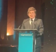 Milei fue distinguido en Nueva York y habló de la guerra: "Vamos a ganar"