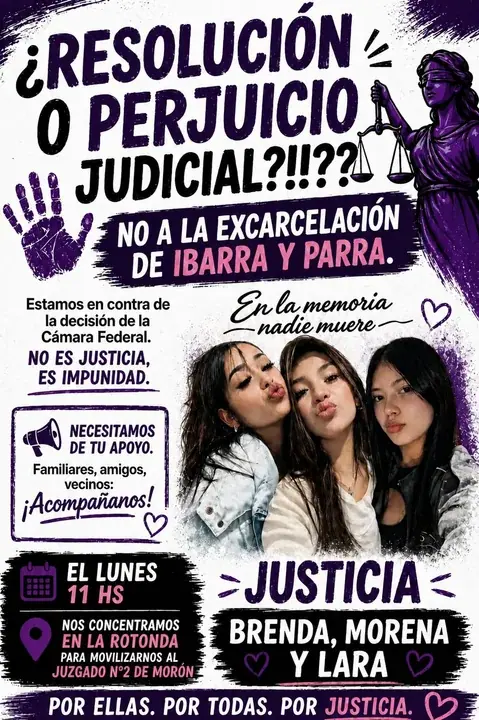 Triple crimen: antes de la llegada de Pequeño J, familiares de las víctimas harán una concentración