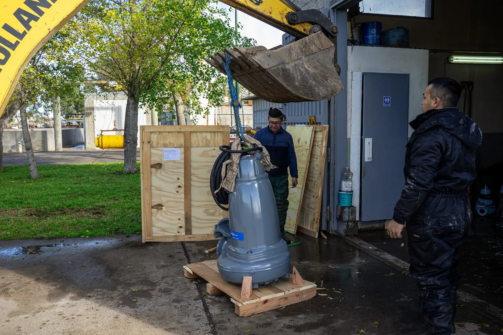 La Cooperativa incorporó una nueva bomba en la Estación de Bombeo Vucetich