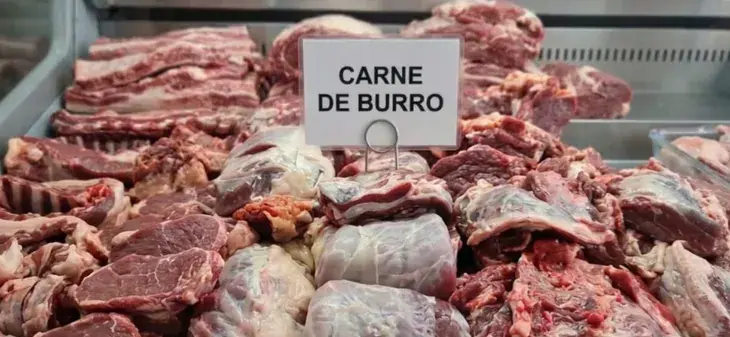 La carne de burro no puede venderse en la Argentina