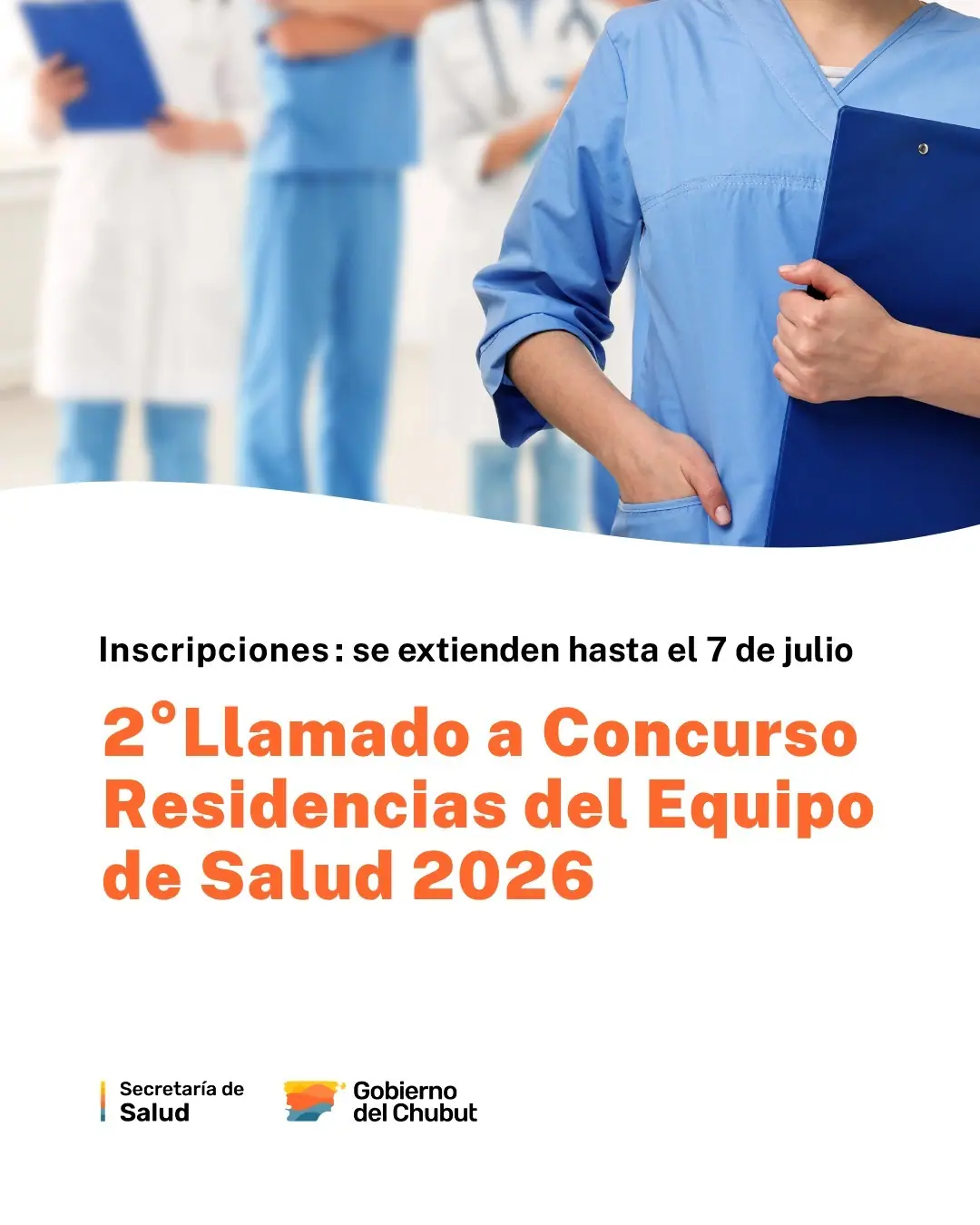 Extienden hasta el 7 de julio el plazo de inscripción al segundo llamado de las Residencias del Equipo de Salud