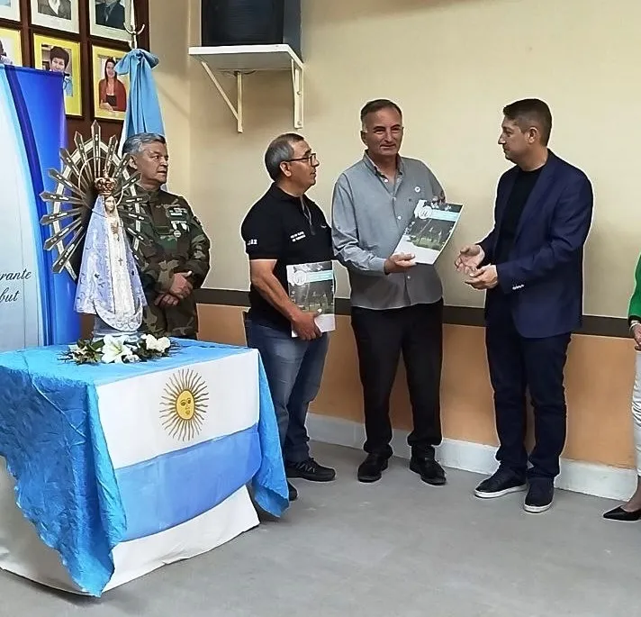 Emotiva y cálida ceremonia de recepción tuvo la Virgen Malvinera en el Concejo Deliberante de Rawson