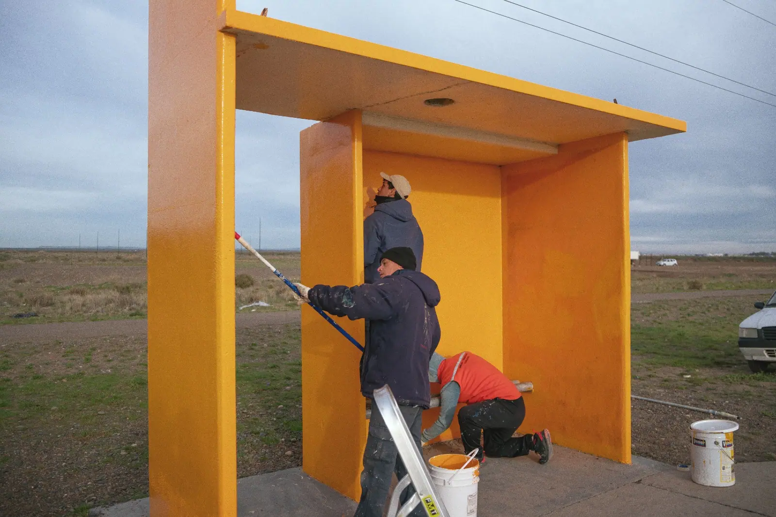 La Municipalidad refaccionó las casetas de colectivos