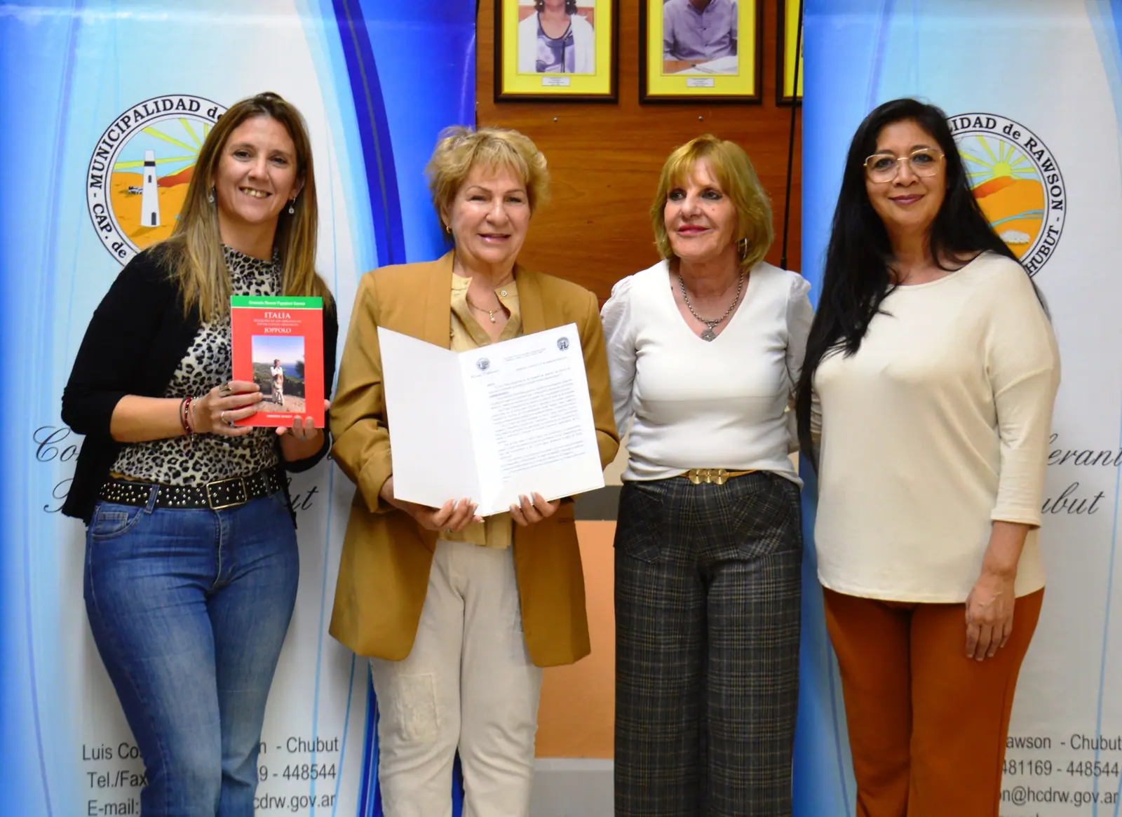 Respaldo legislativo al libro que evoca la historia de la familia Papaiani desde sus orígenes en Italia 