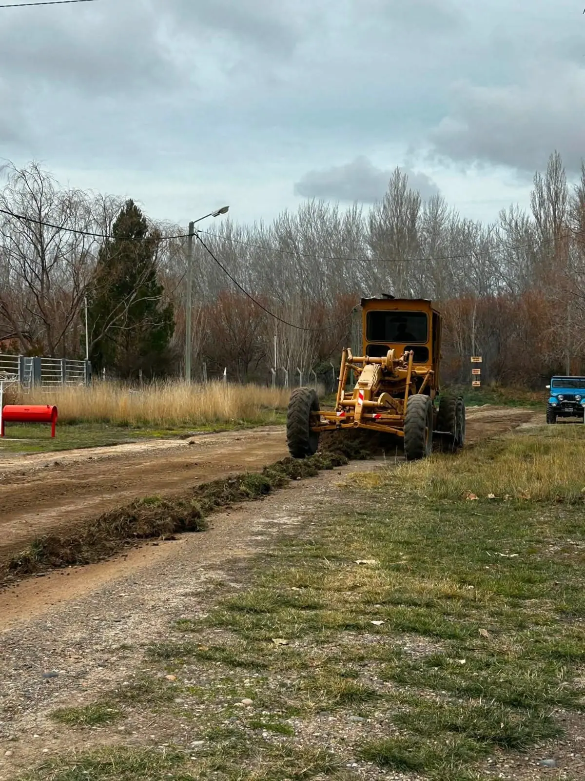 Reacondicionamiento vial en el acceso a chacras de la Ruta 7