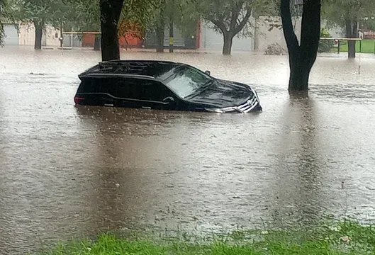 Mar del Plata bajo el agua por las lluvias