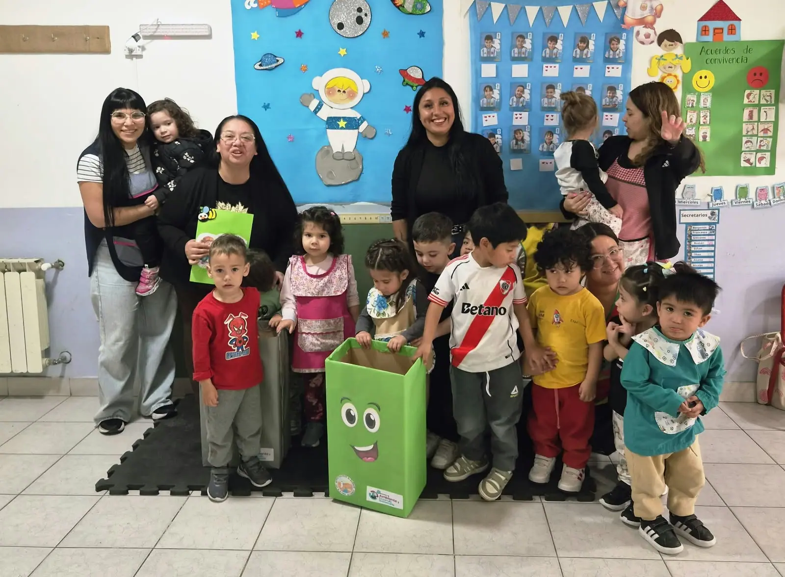 Ambiente visitó el Jardin del Barrio Río Chubut
