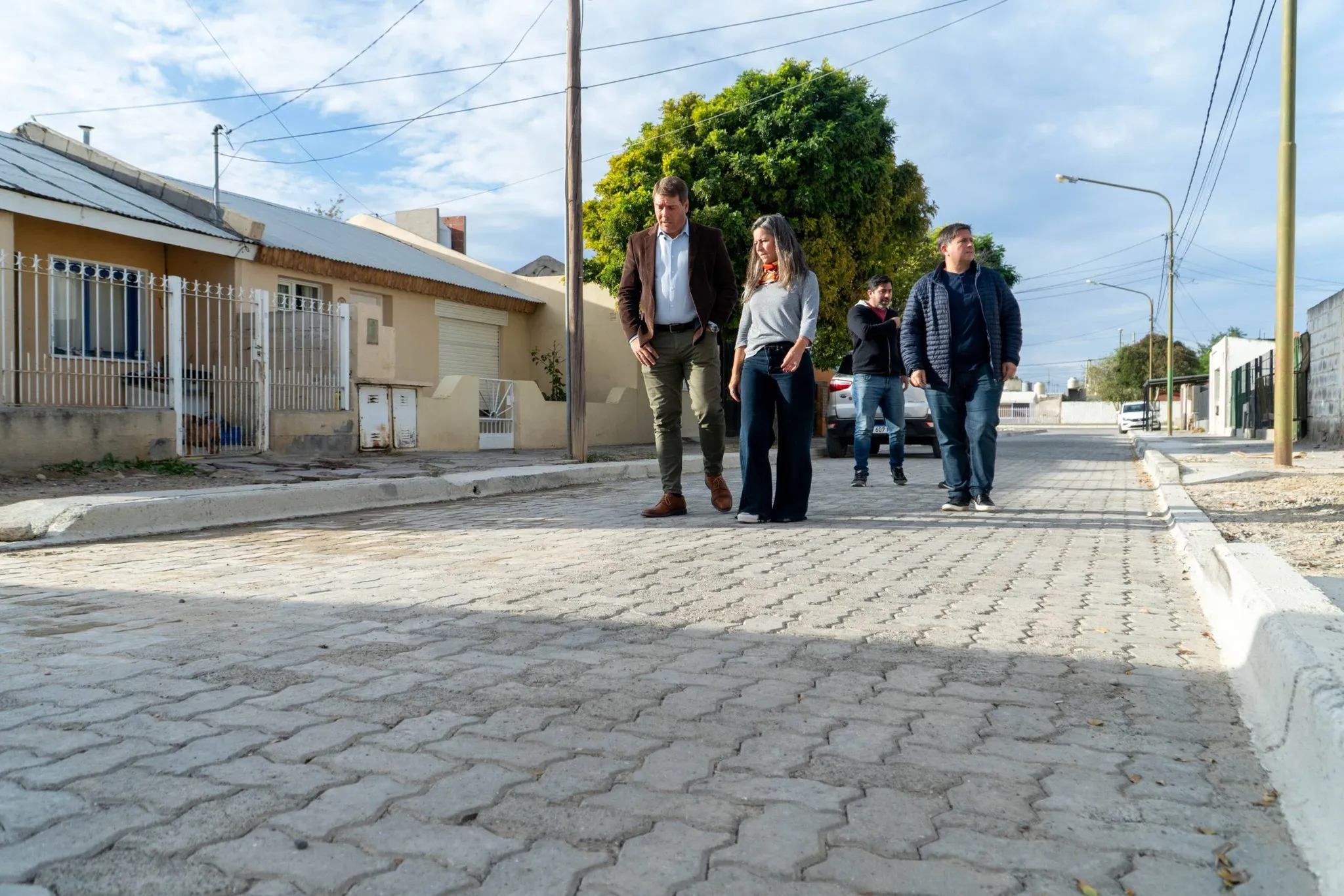 Finalizó la Obra de Adoquinado del pasaje Villegas en el Área 12