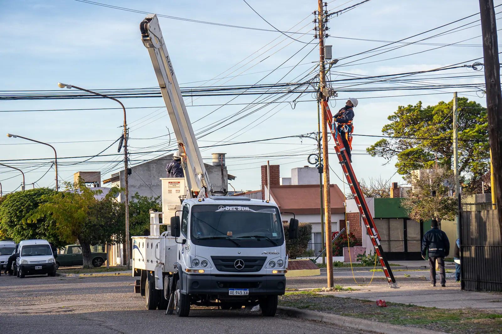 La Cooperativa de Rawson realizó trabajos de reparación por el temporal