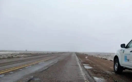 Alerta por heladas y calzada resbaladiza en Comodoro Rivadavia