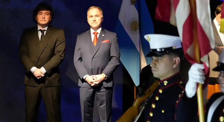 Milei participó en el acto por el Día de la Independencia de EE. UU